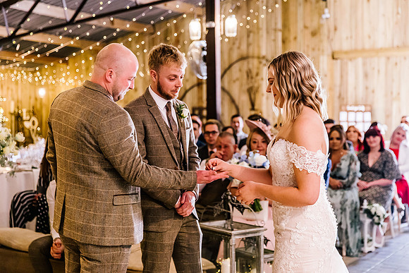 Alcumlow Wedding Barn Photography - Aimee & Mike-322
