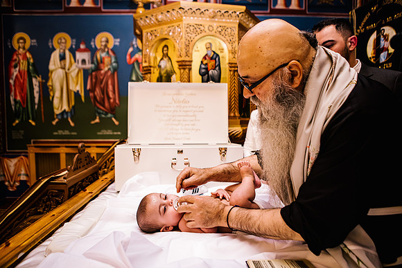 Greek Orthodox Cheristening - Staffordshire Event Photography-209