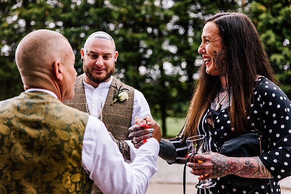 Alcumlow Wedding Barn Photography - Aimee & Mike-261