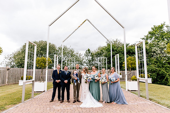Alcumlow Wedding Barn Photography - Aimee & Mike-494