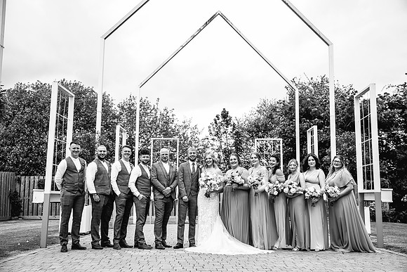 Alcumlow Wedding Barn Photography - Aimee & Mike-544