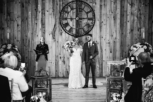 Alcumlow Wedding Barn Photography - Aimee & Mike-355