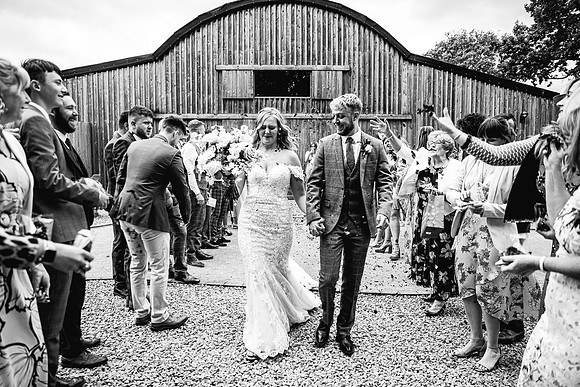 Alcumlow Wedding Barn Photography - Aimee & Mike-418