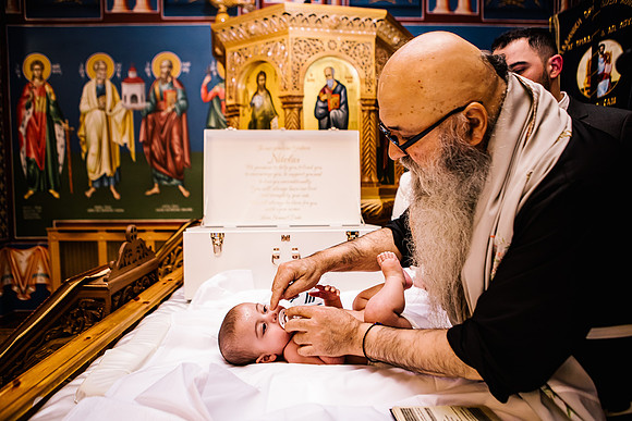 Greek Orthodox Cheristening - Staffordshire Event Photography-210
