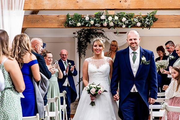 Hanbury Barn Wedding Photography - Laura & Phil-367