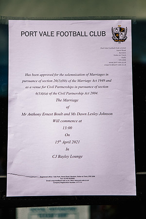 Port Vale Wedding - Tony & Dawn-3