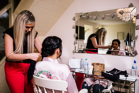 The Ashes Barns Wedding Photography - Staffordshire Wedding Photographer - Ellie & Marcus-56
