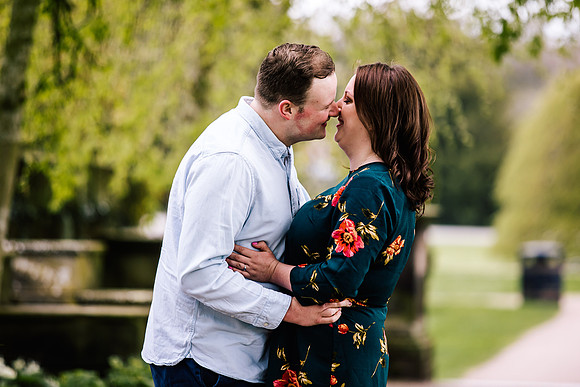 Trentham Gardens Engagement Shoot - Staffordshire Wedding Photographer. -5