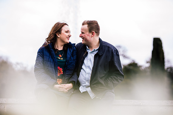 Trentham Gardens Engagement Shoot - Staffordshire Wedding Photographer. -57