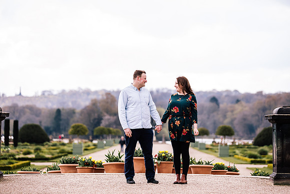 Trentham Gardens Engagement Shoot - Staffordshire Wedding Photographer. -12