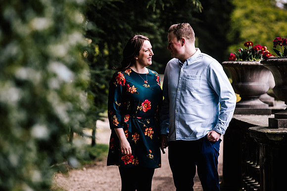 Trentham Gardens Engagement Shoot - Staffordshire Wedding Photographer. -14