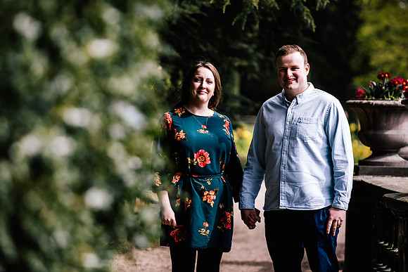 Trentham Gardens Engagement Shoot - Staffordshire Wedding Photographer. -15