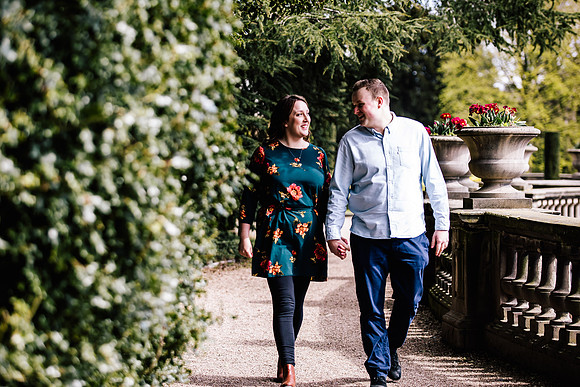 Trentham Gardens Engagement Shoot - Staffordshire Wedding Photographer. -17