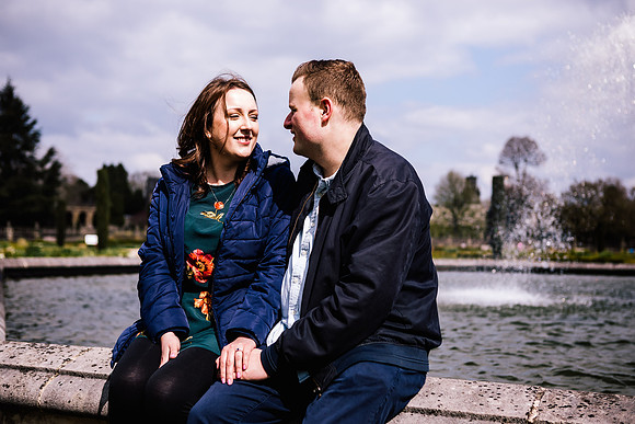 Trentham Gardens Engagement Shoot - Staffordshire Wedding Photographer. -67
