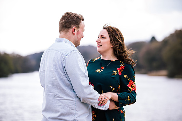 Trentham Gardens Engagement Shoot - Staffordshire Wedding Photographer. -49