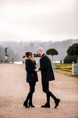 Trentham Gardens - Engagement Shoot - Staffordshire Wedding Photographer-14