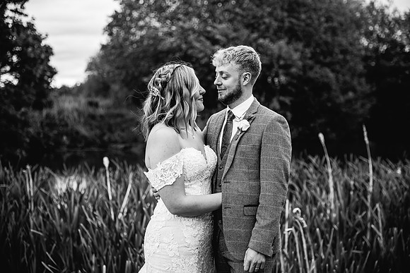 Alcumlow Wedding Barn Photography - Aimee & Mike-673