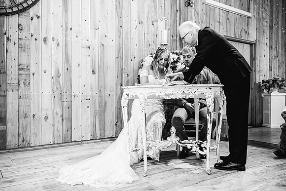 Alcumlow Wedding Barn Photography - Aimee & Mike-333