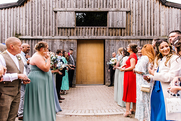 Alcumlow Wedding Barn Photography - Aimee & Mike-398