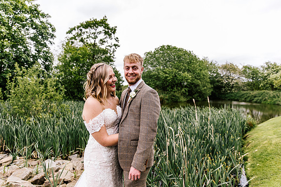 Alcumlow Wedding Barn Photography - Aimee & Mike-689