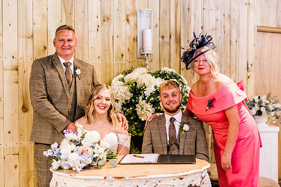 Alcumlow Wedding Barn Photography - Aimee & Mike-345