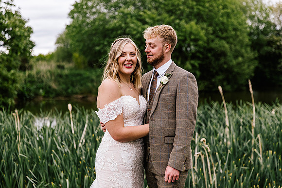 Alcumlow Wedding Barn Photography - Aimee & Mike-674