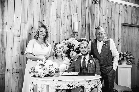 Alcumlow Wedding Barn Photography - Aimee & Mike-351