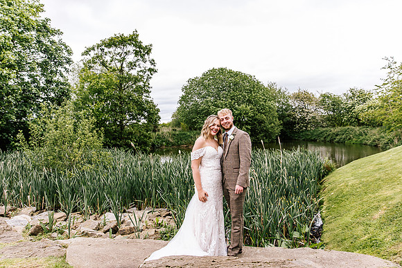 Alcumlow Wedding Barn Photography - Aimee & Mike-671