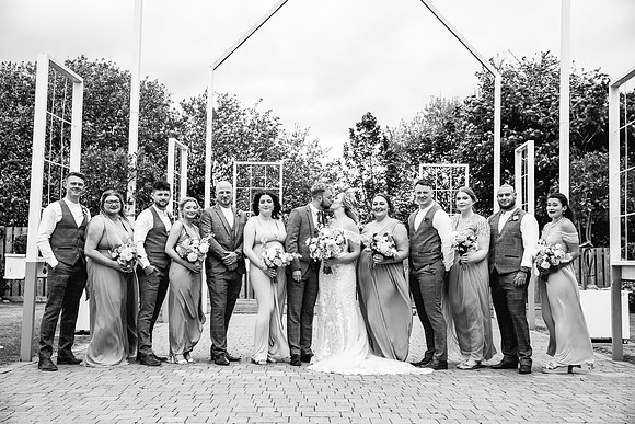 Alcumlow Wedding Barn Photography - Aimee & Mike-550