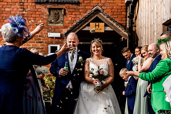 Hanbury Barn Wedding Photography - Laura & Phil-389