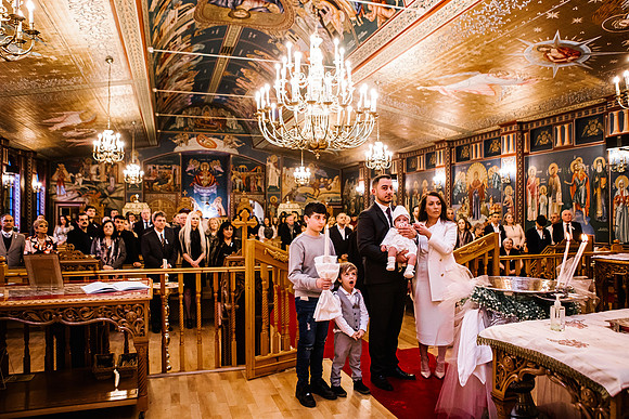 Greek Orthodox Cheristening - Staffordshire Event Photography-346