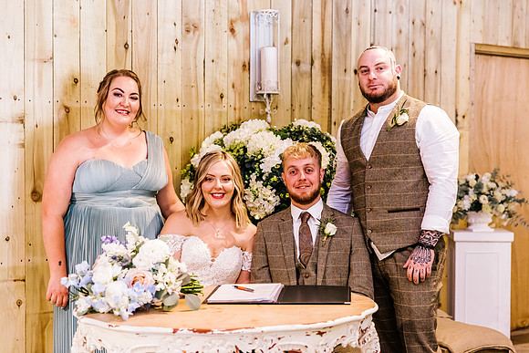 Alcumlow Wedding Barn Photography - Aimee & Mike-343