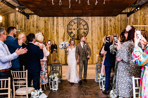 Alcumlow Wedding Barn Photography - Aimee & Mike-364