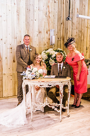 Alcumlow Wedding Barn Photography - Aimee & Mike-346