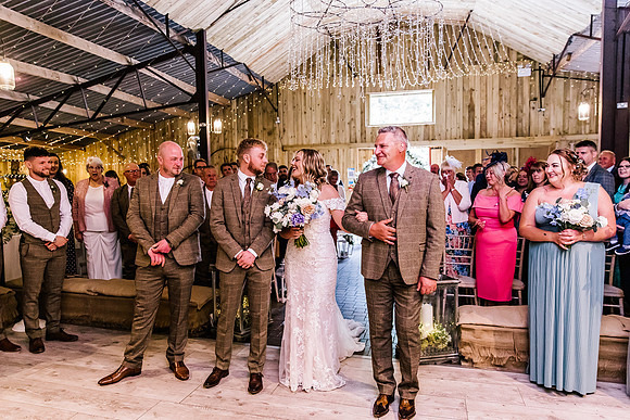 Alcumlow Wedding Barn Photography - Aimee & Mike-286
