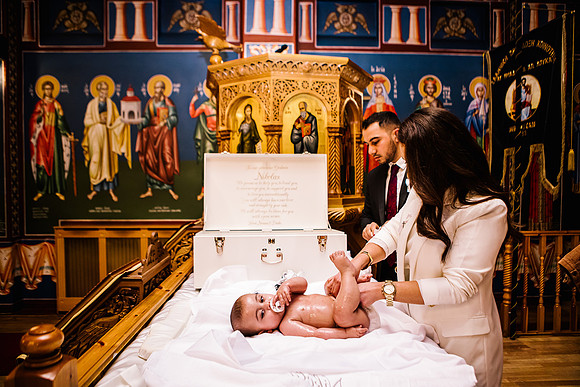Greek Orthodox Cheristening - Staffordshire Event Photography-234