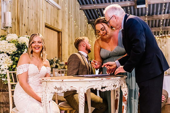 Alcumlow Wedding Barn Photography - Aimee & Mike-337