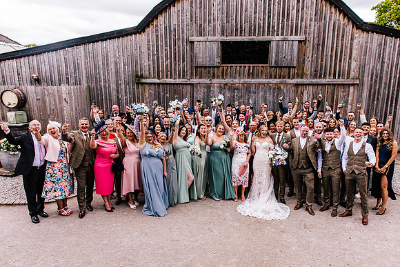Alcumlow Wedding Barn Photography - Aimee & Mike-453