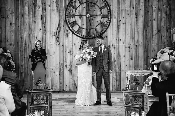 Alcumlow Wedding Barn Photography - Aimee & Mike-358
