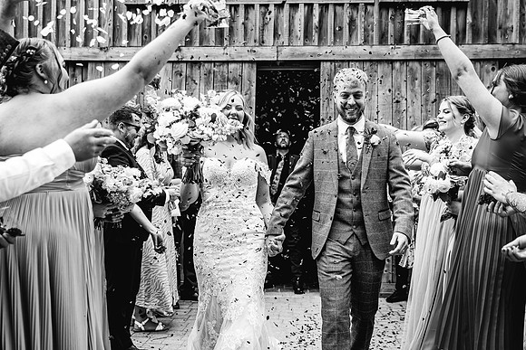 Alcumlow Wedding Barn Photography - Aimee & Mike-407