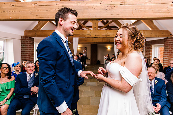 Hanbury Barn Wedding Photography - Hannah & Adam-332