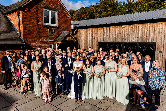 Hanbury Barn Wedding Photography - Laura & Phil-499