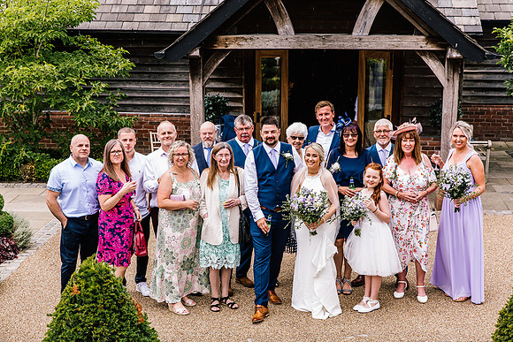 Sandhole Oak Barn Wedding Photography - Becky & Sam-311