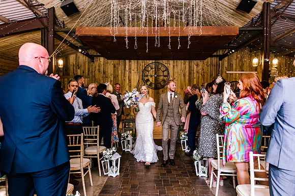 Alcumlow Wedding Barn Photography - Aimee & Mike-367