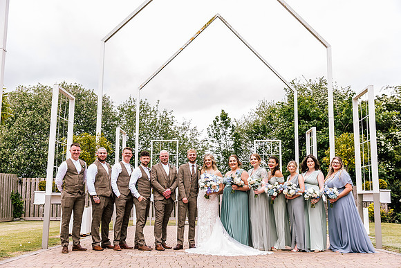 Alcumlow Wedding Barn Photography - Aimee & Mike-543