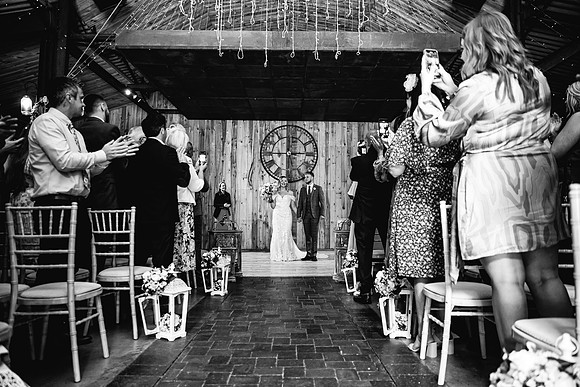 Alcumlow Wedding Barn Photography - Aimee & Mike-362