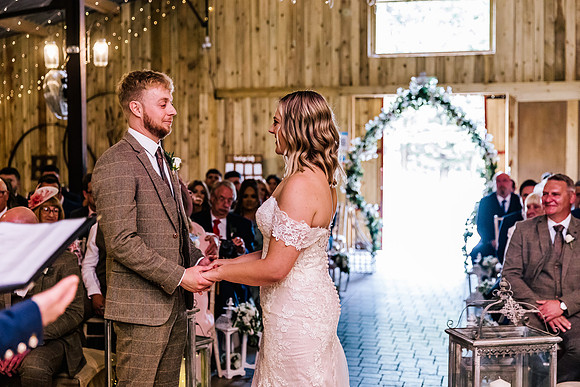 Alcumlow Wedding Barn Photography - Aimee & Mike-298