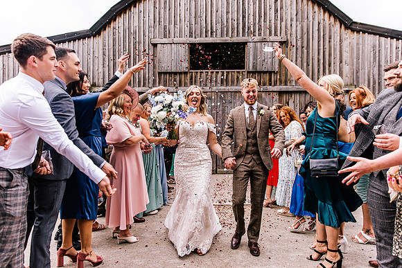 Alcumlow Wedding Barn Photography - Aimee & Mike-412