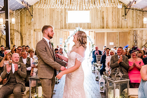 Alcumlow Wedding Barn Photography - Aimee & Mike-326