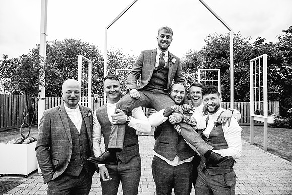 Alcumlow Wedding Barn Photography - Aimee & Mike-527